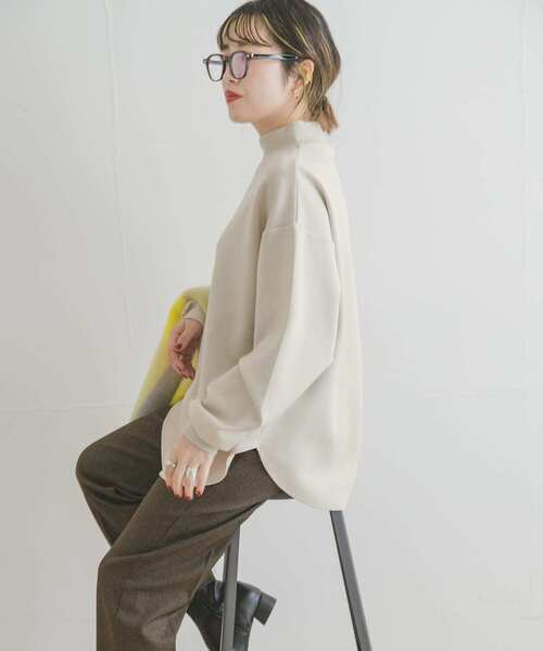 ITEMS URBANRESEARCH（アイテムズ アーバンリサーチ）の「ライトダンボールハイネックトップス（Tシャツ/カットソー・レディース・グレー系その他/ブラック/ブラウン/ホワイト・FREE）」の19枚目の写真