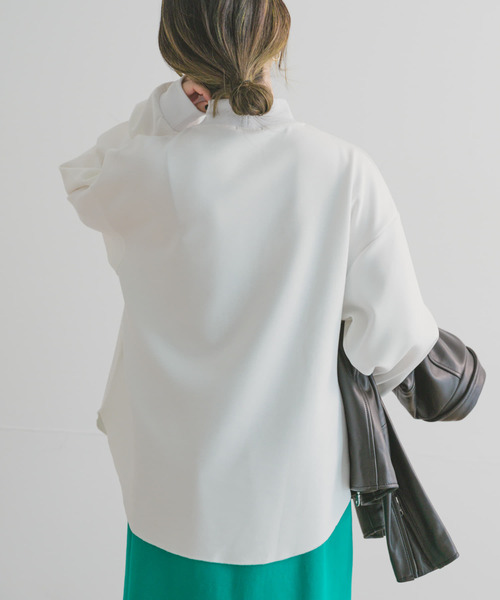 ITEMS URBANRESEARCH（アイテムズ アーバンリサーチ）の「ライトダンボールハイネックトップス（Tシャツ/カットソー・レディース・グレー系その他/ブラック/ブラウン/ホワイト・FREE）」の21枚目の写真