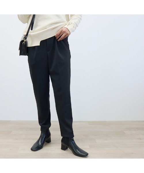 HEILIS(ヘイリス)の「【サイズ展開あり】裏起毛テーパードパンツ / 裏起毛パンツ 裏ボア ストレッチパンツ(その他パンツ・レディース・モカ/ベージュ/ブラック/チャコールグレー・M/L)」の2枚目の写真