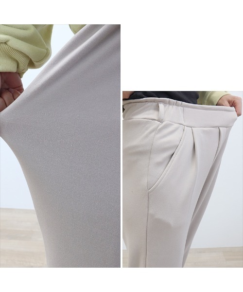 HEILIS(ヘイリス)の「【サイズ展開あり】裏起毛テーパードパンツ / 裏起毛パンツ 裏ボア ストレッチパンツ(その他パンツ・レディース・モカ/ベージュ/ブラック/チャコールグレー・M/L)」の7枚目の写真