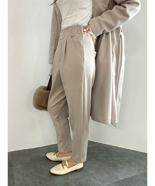 HEILIS(ヘイリス)の「【サイズ展開あり】裏起毛テーパードパンツ / 裏起毛パンツ 裏ボア ストレッチパンツ(その他パンツ・レディース・モカ/ベージュ/ブラック/チャコールグレー・M/L)」の8枚目の写真
