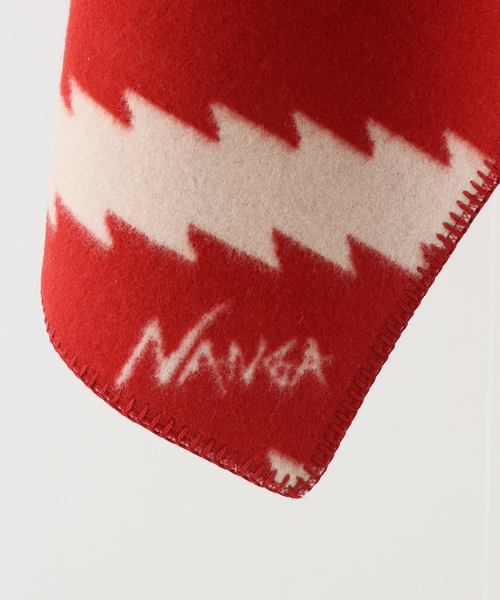 NANGA（ナンガ）の「【NANGA / ナンガ】FOLK (TRIBAL)BLANKET（ストール/ショール・メンズ・レッド・FREE）」の8枚目の写真