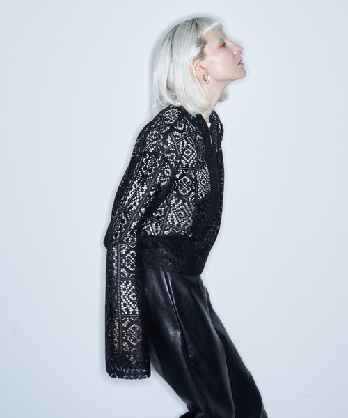 Solace（ソレイス）の「【入荷禁止】パネルレースカンフーブラウス（シャツ/ブラウス・レディース・ブラック/ナチュラル・FREE）」の9枚目の写真