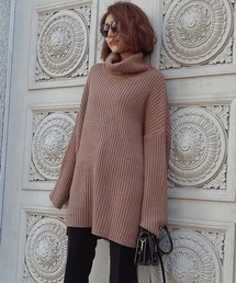 esutoreja | Chunky knit mini dress(ワンピース)