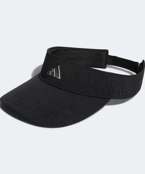 adidas（アディダス）の「メタルロゴ バイザー【adidas Golf/アディダスゴルフ】（サンバイザー・メンズ・ブラック/ネイビー/ホワイト・LARGE）」の3枚目の写真