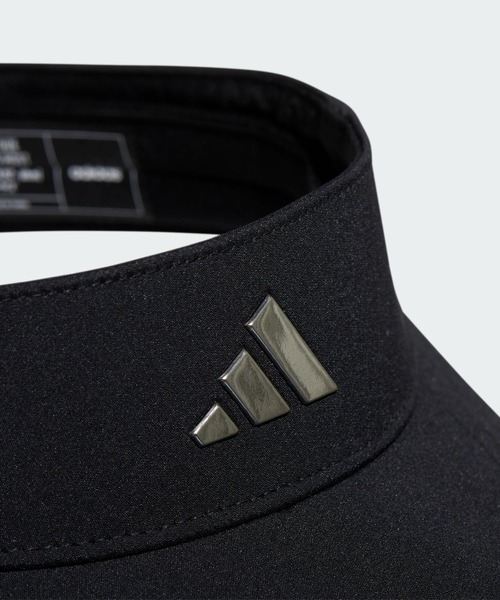 adidas（アディダス）の「メタルロゴ バイザー【adidas Golf/アディダスゴルフ】（サンバイザー・メンズ・ブラック/ネイビー/ホワイト・LARGE）」の8枚目の写真