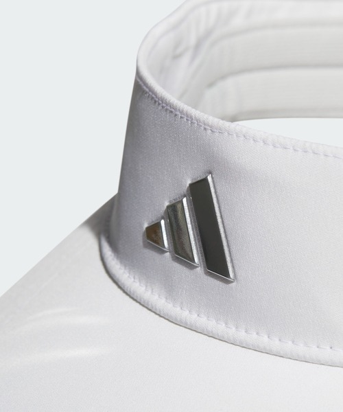 adidas（アディダス）の「メタルロゴ バイザー【adidas Golf/アディダスゴルフ】（サンバイザー・メンズ・ブラック/ネイビー/ホワイト・LARGE）」の5枚目の写真