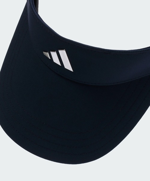 adidas（アディダス）の「メタルロゴ バイザー【adidas Golf/アディダスゴルフ】（サンバイザー・メンズ・ブラック/ネイビー/ホワイト・LARGE）」の15枚目の写真