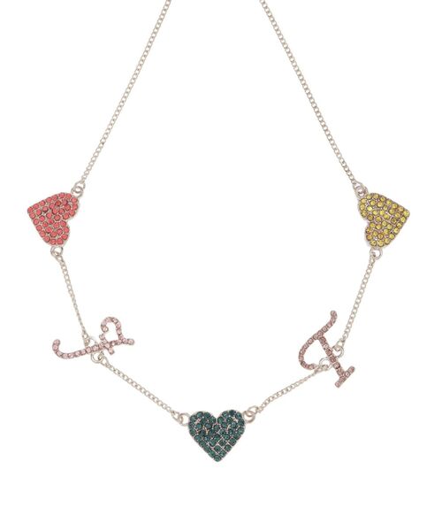 jouetie（ジュエティ）の「JTカラーラインストーンネックレス（ネックレス・レディース・シルバー/ゴールド・FREE）」の4枚目の写真