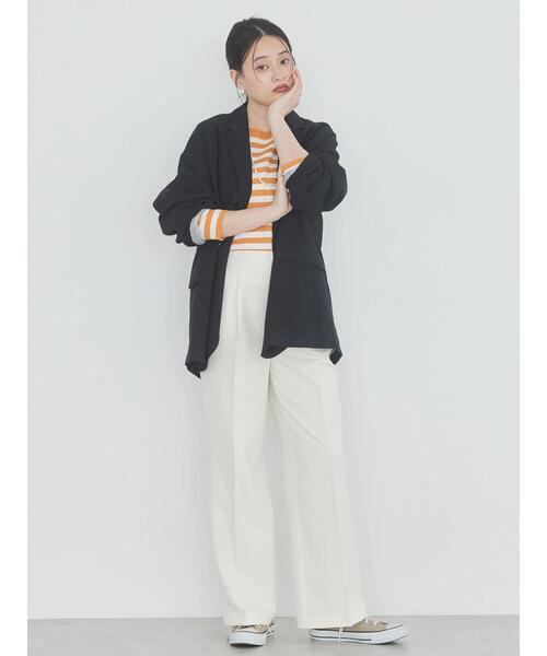 AMERICAN HOLIC（アメリカンホリック）の「Wボタンドロップショルダーテーラードジャケット1（テーラードジャケット・レディース・ネイビー・M/L）」の12枚目の写真