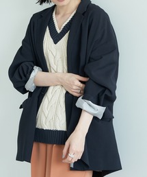 AMERICAN HOLIC | Wボタンドロップショルダーテーラードジャケット1(テーラードジャケット)