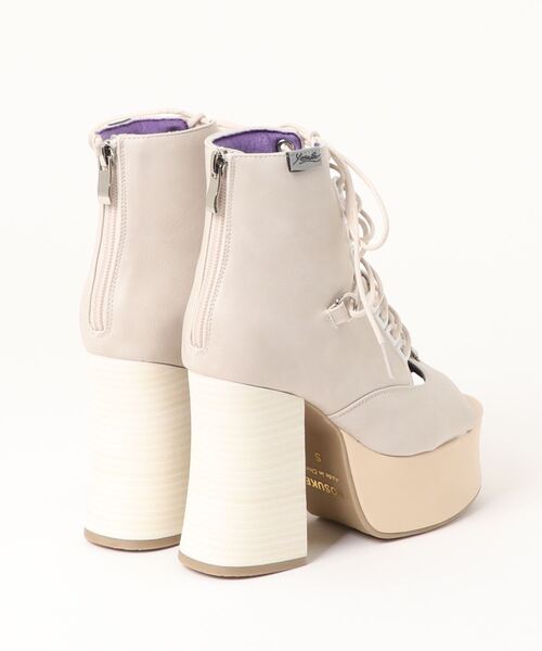 YOSUKE（ヨースケ）の「「YOSUKE/ヨースケ」厚底レースアップブーツサンダル（サンダル・レディース・ライトグリーン/ブラック/ブラック×レッド/アイボリー・M/L/S/LL）」の5枚目の写真