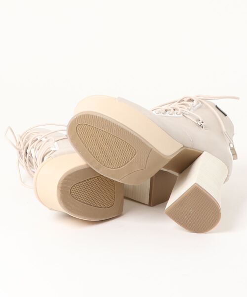 YOSUKE（ヨースケ）の「「YOSUKE/ヨースケ」厚底レースアップブーツサンダル（サンダル・レディース・ライトグリーン/ブラック/ブラック×レッド/アイボリー・M/L/S/LL）」の6枚目の写真