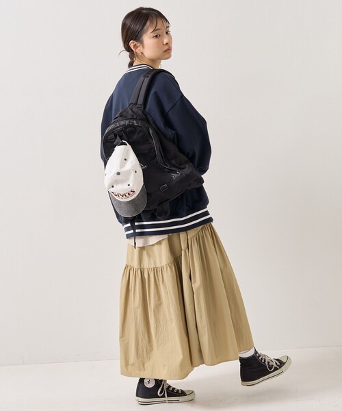 FREAK'S STORE（フリークスストア）の「MLB × FREAK'S STORE/エムエルビー MLB裏毛スタジャン（スタジャン・レディース・ブラック/ネイビー/グレー/ナチュラル・ﾌﾘ-）」の16枚目の写真