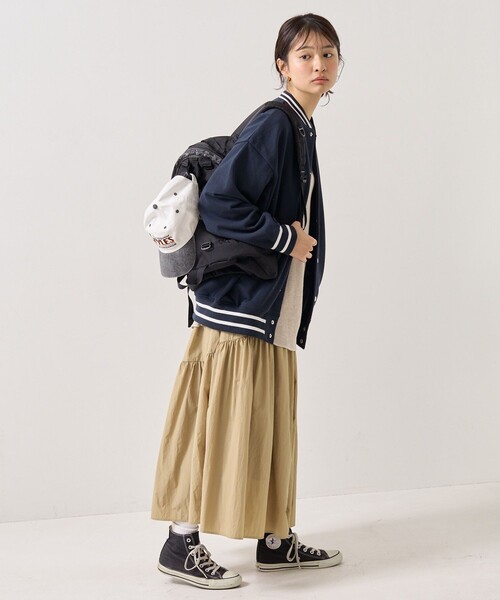 FREAK'S STORE（フリークスストア）の「MLB × FREAK'S STORE/エムエルビー MLB裏毛スタジャン（スタジャン・レディース・ブラック/ネイビー/グレー/ナチュラル・ﾌﾘ-）」の17枚目の写真