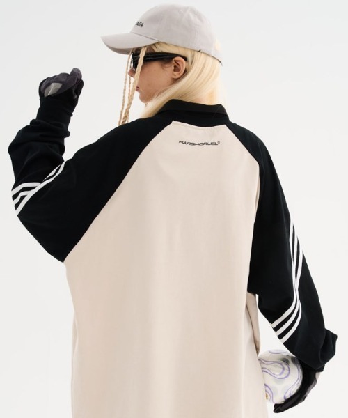 harshandcruel スポーツ カジュアル ロゴ 長袖 シャツ HARSH AND CRUEL(ハーシュアンドクルーエル)のメンズ Tシャツ