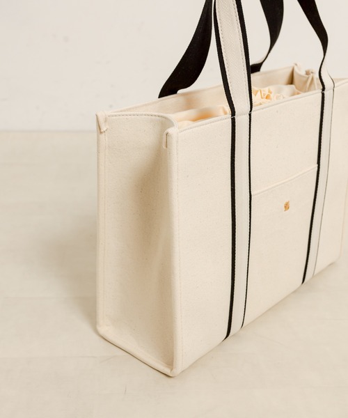 OLIVE des OLIVE（オリーブデオリーブ）の「エンブレム金具付きトートバッグ　1031120090（トートバッグ・レディース・ピンク/ライトグレー/ブラック・FREE）」の17枚目の写真