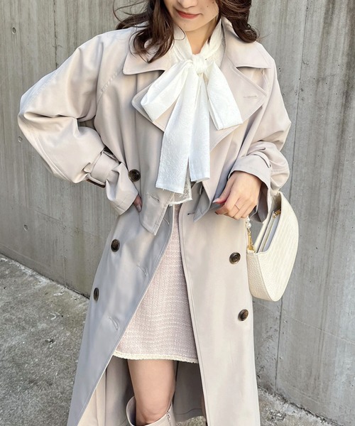 one after another NICE CLAUP(ワンアフターアナザーナイスクラップ)の「【襟取り外し可能】マルチウェイリボンブラウス(シャツ/ブラウス・レディース・ホワイト系その他/オフホワイト/グレー系その他/ピンクベージュ/アイボリー系・FREE)」の21枚目の写真