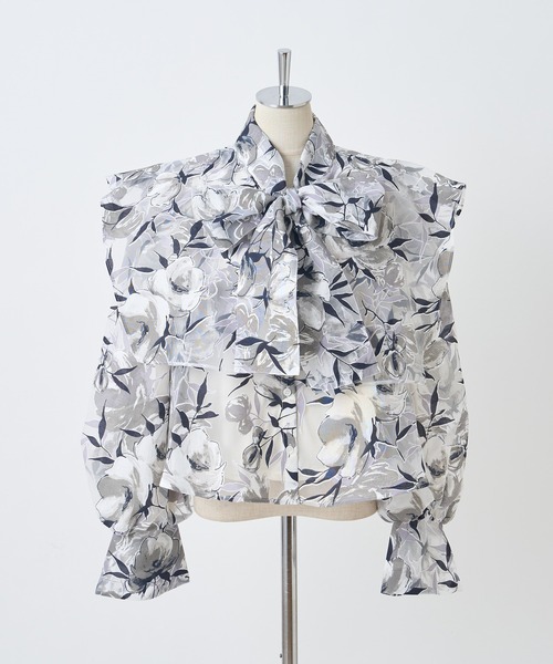 one after another NICE CLAUP(ワンアフターアナザーナイスクラップ)の「【襟取り外し可能】マルチウェイリボンブラウス(シャツ/ブラウス・レディース・ホワイト系その他/オフホワイト/グレー系その他/ピンクベージュ/アイボリー系・FREE)」の7枚目の写真