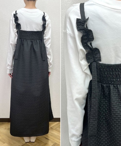 DONOBAN（ドノバン）の「ボーン入りキャミワンピース（ワンピース・レディース・ホワイト/ブラック・F）」の12枚目の写真