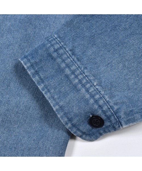 SLAP SLIP（スラップスリップ）の「SLAPSLIP/【Disney】ミッキーマウス/ミニーマウス/デニムチェック柄シャツ/ディズニー(80~130cm)（シャツ/ブラウス・キッズ・ホワイト系その他/ブルー・100/110/130/90/120/80）」の12枚目の写真