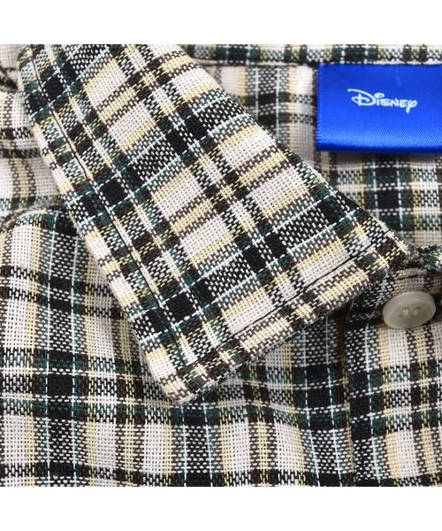 SLAP SLIP（スラップスリップ）の「SLAPSLIP/【Disney】ミッキーマウス/ミニーマウス/デニムチェック柄シャツ/ディズニー(80~130cm)（シャツ/ブラウス・キッズ・ホワイト系その他/ブルー・100/110/130/90/120/80）」の19枚目の写真