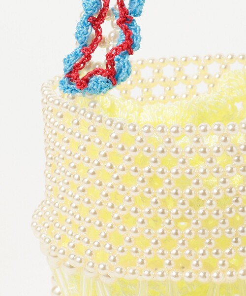 Ray BEAMS(レイビームス)の「Casselini / クロシェ ビーズ バッグ(トートバッグ・レディース・ナチュラル/ブラック・ONE SIZE)」の8枚目の写真