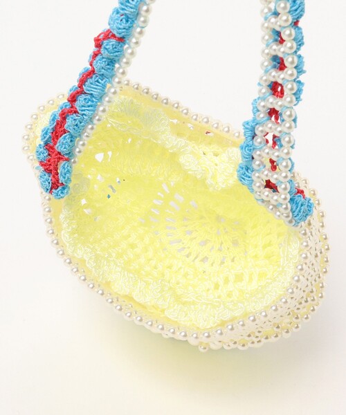 Ray BEAMS(レイビームス)の「Casselini / クロシェ ビーズ バッグ(トートバッグ・レディース・ナチュラル/ブラック・ONE SIZE)」の9枚目の写真