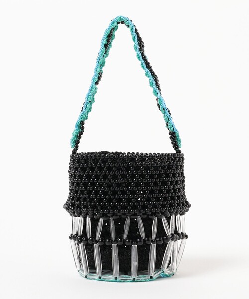 Ray BEAMS(レイビームス)の「Casselini / クロシェ ビーズ バッグ(トートバッグ・レディース・ナチュラル/ブラック・ONE SIZE)」の11枚目の写真