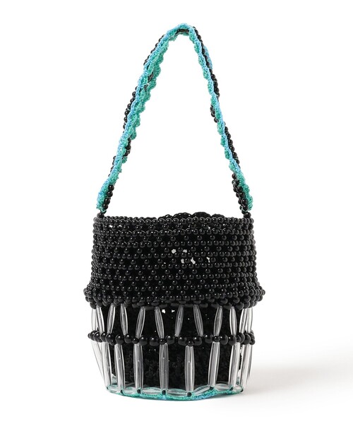 Ray BEAMS(レイビームス)の「Casselini / クロシェ ビーズ バッグ(トートバッグ・レディース・ナチュラル/ブラック・ONE SIZE)」の12枚目の写真