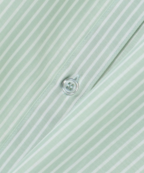 Honeys（ハニーズ）の「シアーシャツ（シャツ/ブラウス・レディース・サックスブルー系/ホワイト×ブルー/ホワイト×パープル/グリーン系その他/ピンク系その他・M/L/S）」の12枚目の写真