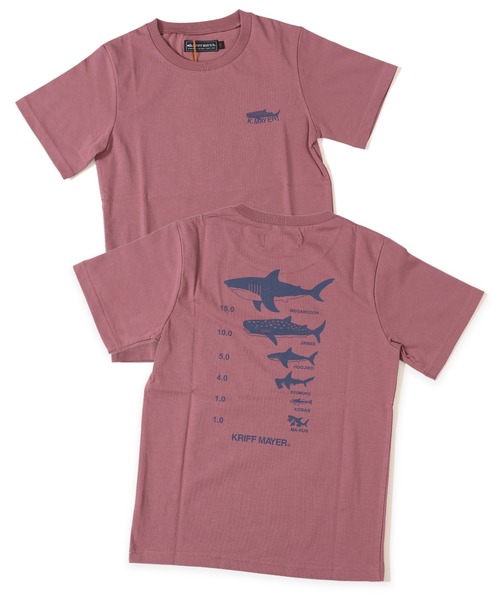 KRIFF MAYER Kid's Collection（クリフメイヤーキッズコレクション）の「【接触冷感】涼TOUCH背比べT（サメ）（Tシャツ/カットソー・キッズ・オフホワイト/ネイビー/コーラル/サックスブルー・130/160/150/170/120/140）」の17枚目の写真