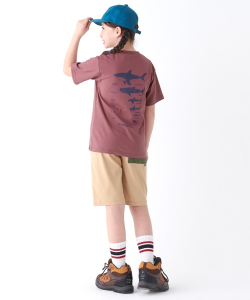 KRIFF MAYER Kid's Collection（クリフメイヤーキッズコレクション）の「【接触冷感】涼TOUCH背比べT（サメ）（Tシャツ/カットソー・キッズ・オフホワイト/ネイビー/コーラル/サックスブルー・130/160/150/170/120/140）」の8枚目の写真