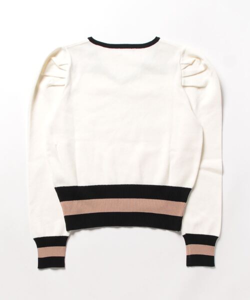 バイカラーＶネックトップス