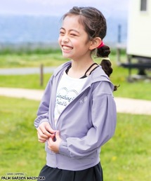 ガールズ 長袖ジップラッシュガード