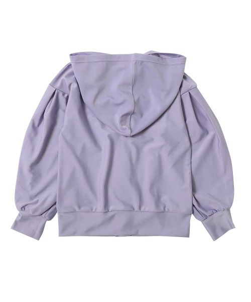 devirock（デビロック）の「ガールズ 長袖ジップラッシュガード（ラッシュガード・キッズ・パープル系その他/ホワイト/バイオレット・100cm/110cm/120cm/130cm/140cm/150cm/160cm）」の8枚目の写真