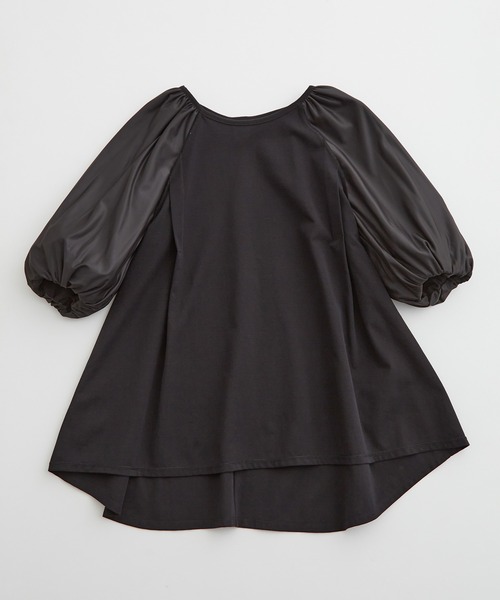VIS(ビス)の「【洗える】ボリュームスリーブチュニックトップス(Tシャツ/カットソー・レディース・ブラック/ブラウン系その他2/オフホワイト・FREE)」の20枚目の写真