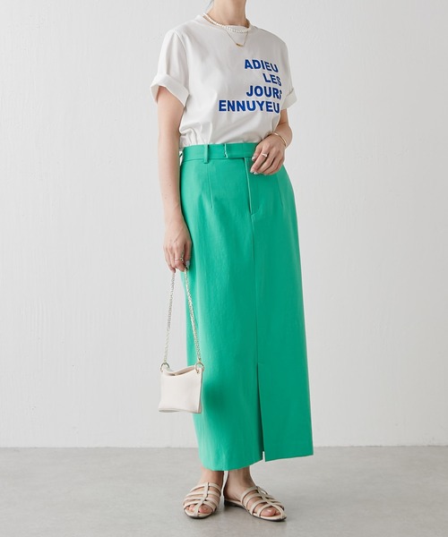 COLLAGE GALLARDAGALANTE（コラージュガリャルダガランテ）の「フロッキーロゴTシャツ（Tシャツ/カットソー・レディース・オフホワイト/ベージュ/ブラック・FREE）」の19枚目の写真