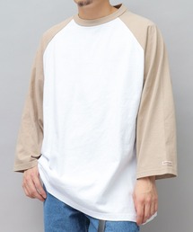 USAコットン ラグラン ビッグシルエット 7分袖 Tシャツ / 七分丈 / ロンT / 2W7-13204