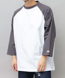 USAコットン ラグラン ビッグシルエット 7分袖 Tシャツ / 七分丈 / ロンT / 2W7-13204