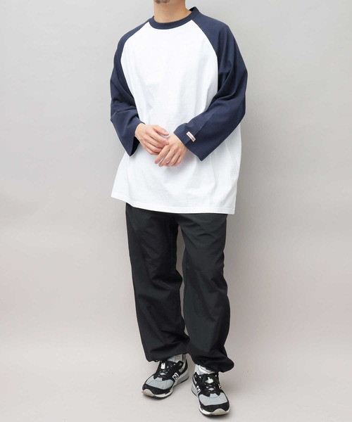 Goodwear(グッドウェア)の「USAコットン ラグラン ビッグシルエット 7分袖 Tシャツ / 七分丈 / ロンT / 2W7-13204(Tシャツ/カットソー・メンズ・ブラック/ベージュ/ネイビー/ブラック系その他・L/XL)」の18枚目の写真