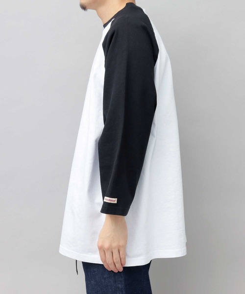 Goodwear(グッドウェア)の「USAコットン ラグラン ビッグシルエット 7分袖 Tシャツ / 七分丈 / ロンT / 2W7-13204(Tシャツ/カットソー・メンズ・ブラック/ベージュ/ネイビー/ブラック系その他・L/XL)」の17枚目の写真