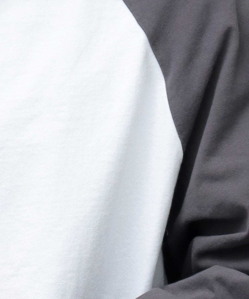 Goodwear(グッドウェア)の「USAコットン ラグラン ビッグシルエット 7分袖 Tシャツ / 七分丈 / ロンT / 2W7-13204(Tシャツ/カットソー・メンズ・ブラック/ベージュ/ネイビー/ブラック系その他・L/XL)」の5枚目の写真