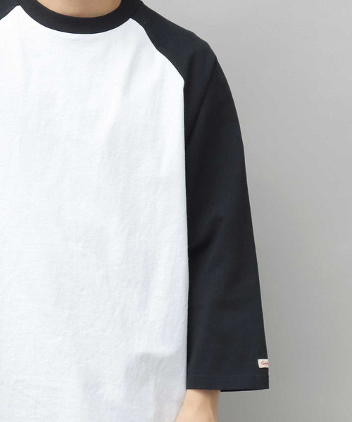 Goodwear(グッドウェア)の「USAコットン ラグラン ビッグシルエット 7分袖 Tシャツ / 七分丈 / ロンT / 2W7-13204(Tシャツ/カットソー・メンズ・ブラック/ベージュ/ネイビー/ブラック系その他・L/XL)」の6枚目の写真