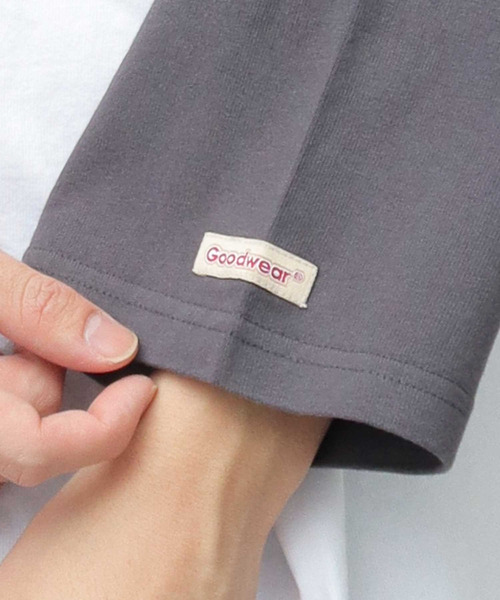 Goodwear(グッドウェア)の「USAコットン ラグラン ビッグシルエット 7分袖 Tシャツ / 七分丈 / ロンT / 2W7-13204(Tシャツ/カットソー・メンズ・ブラック/ベージュ/ネイビー/ブラック系その他・L/XL)」の11枚目の写真