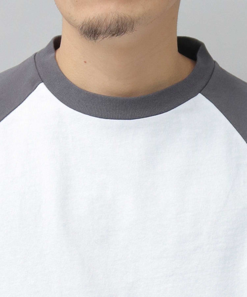 Goodwear(グッドウェア)の「USAコットン ラグラン ビッグシルエット 7分袖 Tシャツ / 七分丈 / ロンT / 2W7-13204(Tシャツ/カットソー・メンズ・ブラック/ベージュ/ネイビー/ブラック系その他・L/XL)」の13枚目の写真