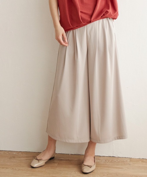 IKKA LOUNGE(イッカラウンジ)の「さらっとリラックスパンツ(その他パンツ・レディース・ブラック/ベージュ/その他4・M/L)」の1枚目の写真