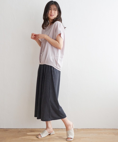 IKKA LOUNGE(イッカラウンジ)の「さらっとリラックスパンツ(その他パンツ・レディース・ブラック/ベージュ/その他4・M/L)」の8枚目の写真