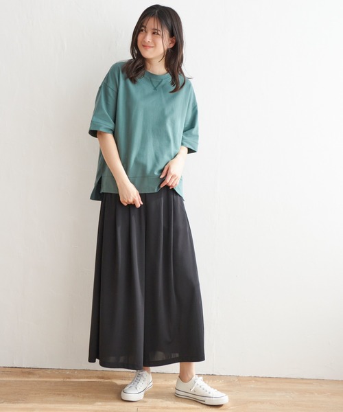 IKKA LOUNGE(イッカラウンジ)の「さらっとリラックスパンツ(その他パンツ・レディース・ブラック/ベージュ/その他4・M/L)」の5枚目の写真