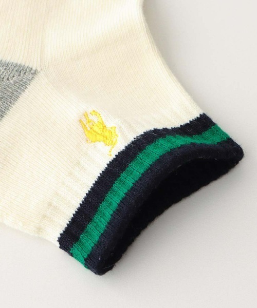 POLO RALPH LAUREN(ポロ ラルフ ローレン)の「【3足セット】POLO RALPH LAUREN メンズ 足底パイル アーチサポート ワンポイント TOPライン ショートソックス 92009611(ソックス/靴下・メンズ・オフホワイト・25-27CM)」の4枚目の写真